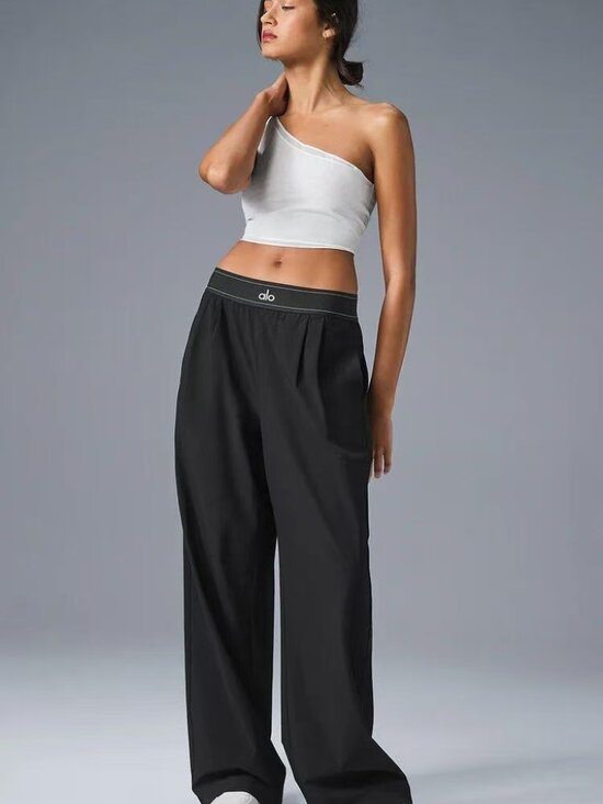 ALO Yoga Pants - ALO Black Trousers
